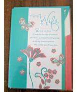 MOTHER&#39;S DAY for WIFE Greeting Card *Heirloom* Hallmark LOVE floral Spou... - £2.31 GBP