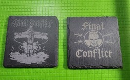 Final Conflict Laser Engraved  Slate Coaster Set Of 2 - $16.00