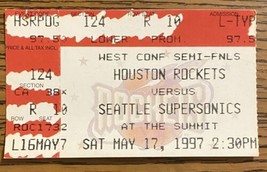 NBA 1997 Western Conference Semifinals ￼Rockets Vs Supersonics￼ Ticket Stub - £11.01 GBP