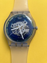 Swatch Wrist Watch Blue V8 - W05  - £27.73 GBP