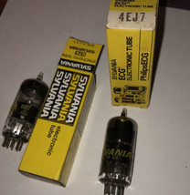 Sylvania #4EJ7 Set Of Vintage Electronic Tubes - $7.91 CAD