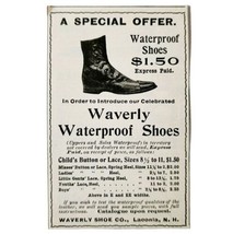 Waverly Shoe Co Waterproof Shoes 1897 Advertisement Victorian Fashion AD... - $19.99