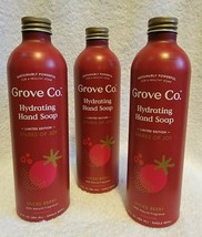 3 Grove Co Hydrating Hand Soap Limited Ed Spark Of Joy Spiced Berry 13oz Natural - £11.94 GBP