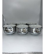 Yonemoto 1960&#39;s Japan Tea Cups Set of 6 with Beautiful Gold Accent - £15.46 GBP