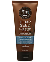 Earthly Body Hand &amp; Body Lotion - 7 Oz Tube Moroccan Nights - £14.45 GBP