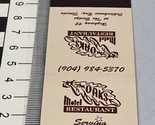 Vintage Matchbook Cover  Oaks Motel - Restaurant  Chattahoochee Bay, FL ... - £9.73 GBP