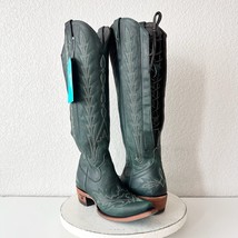 Lane LEXINGTON Knee High Womens Cowboy Boots 5.5 Green Western Cowgirl L... - $292.05