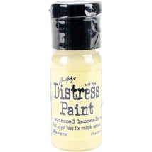 Tim Holtz Distress Paint Flip Top 1oz Squeezed Lemonade - £9.81 GBP