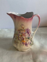 Vintage Flower pitcher Made in Germany 6 inch tall - £16.17 GBP