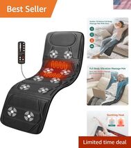 Massage Mat with Heat, Back Massage Pad for Bed, Chair, 10 Motors Vibrat... - $147.01