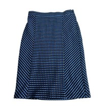 ANTHROPOLOGIE Maeve Textured Indigo Blue Stretch Polka Dot Pencil Skirt ... - £22.49 GBP