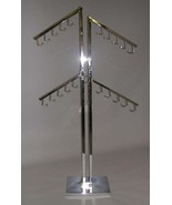 1 New 4-Way Straped Handbag Display Rack Chrome - with Four 5-Hook Water... - $98.54 CAD