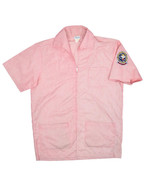 Vintage Parker of Houston Loop Collar Work Shirt Mens S Zip Hospital Aux... - £45.15 GBP