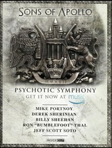 Sons of Apollo Psychotic Symphony  2018 ad Billy Sheehan Bumblefoot Mike... - £3.32 GBP
