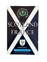 Scozia V Francia 9 Th Gennaio 1960 Rugby Programme. Vgc - $11.00