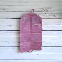 Hanging Dance Garment Bag Pink Lightweight Plastic Front Gymnast Girl St... - £6.85 GBP