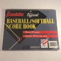 Franklin Official MLB Scorebook Baseball/Softball Vintage 1984 30 games/line ups - £13.42 GBP