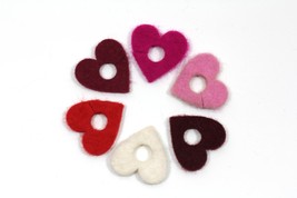 Heart Drink Charms |Wool Felt Heart Wine Charms | 100% Merino Wool Felt ... - £9.44 GBP