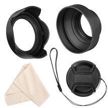 49Mm Lens Hood Set Compatible With Ef 50Mm F/.1.8 Stm, Collapsible Rubber Lens H - £19.11 GBP