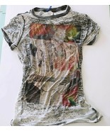 Authentic Jimi Hendrix Graphic Divided by H&amp;M T Shirt Womens Semi See Th... - $51.31 CAD