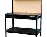 4&#39; Garage Workbench Cabinet Combo with Light Tool Work Bench Steel Table... - £99.37 GBP