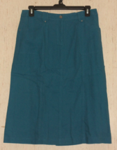New Womens Pendleton Blue Linen Blend Skirt Size 12 - £25.71 GBP