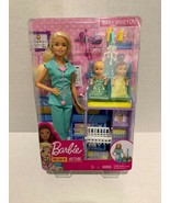 New Barbie Careers Baby Doctor Doll Play set + babies - £36.61 GBP