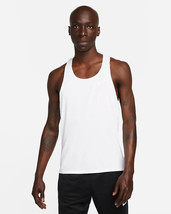 Nike Dri-FIT Fast Men&#39;s White Running/Racing Singlet Size XL - £31.52 GBP