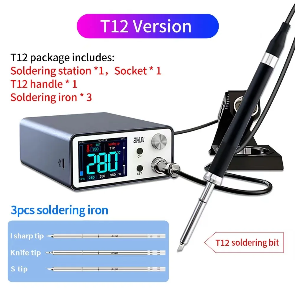 AIXUN T3B T3A Smart Soldering Station Welding T115/T210/T245 /T12 Rework... - £327.63 GBP