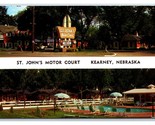 St John Motor Court Motel Kearney Nebraksa NE Chrome Postcard S10 - $3.51