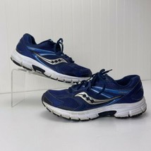SAUCONY Grid Cohesion 9 Training Sneaker Running Shoes Men&#39;s Size 9 Blue / White - £23.97 GBP