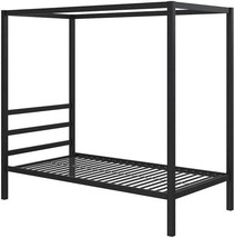 Dhp Modern Metal Canopy Platform Bed In Black With No Box Spring Required, - $219.92