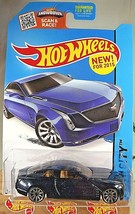 2015 Hot Wheels #25 Hw City-Street Power Cadillac Elmiraj Dark Blue wChrome10sp - £6.75 GBP