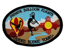 Vintage Patch Balloon Fiesta Private Balloon Flights Kokopelli Roadrunne... - £11.82 GBP