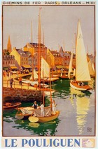 6015.Le Pouliguen 18x24 Poster.Sailing boats French Travel Wall Art.Room decorat - £22.38 GBP