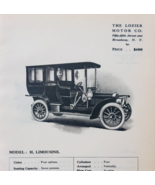 1908 Lozier Motor Co Model H Limousine Catalog Advertisement Automobilia... - $550.13 MXN
