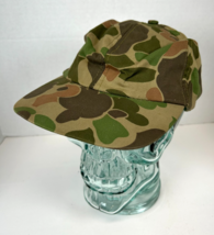 Vintage Mens L Camouflage Water Repellent Hunting Hat Baseball Cap Style... - $12.82