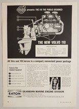 1963 Print Ad New Volvo 110 Marine Engine Dearborn Marine Warren,Michigan - £11.93 GBP
