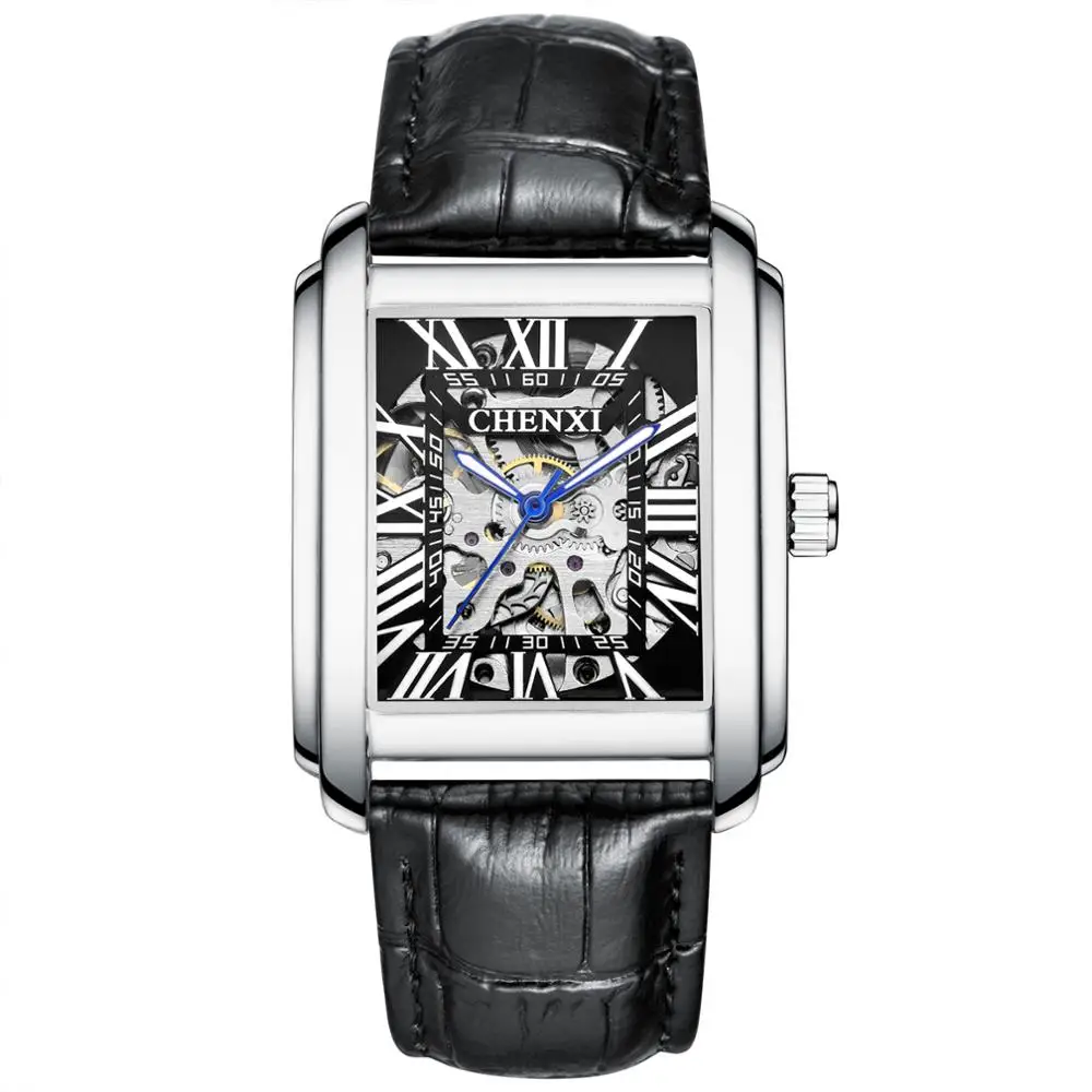 Watch 2024 New Chenxi 8816  Fashion Men Watch Skeleton Leather  Automatic Mechan - £48.89 GBP