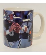 Vintage Troy Aikman Dallas Cowboys NFL Quarterback Club 3 3/4&quot; Coffee Mug - £11.50 GBP