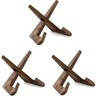 3-Pack 6.5-Inch Vintage Wooden Plate Holder Display Stand for Elegant Showcasing Item image 15