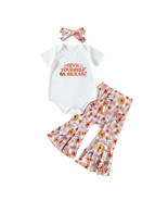 Baby Girl Clothes Summer Short Sleeve Top Bodysuit Floral Pants Outfits Set - $24.67 CAD