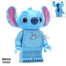 Single Sale Stitch Disney Lilo &amp; Stitch cartoon Minifigures Building Block Toy - £2.25 GBP