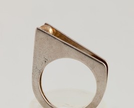 Geometric Split Shank Sterling Ring, Size 6.50 - $1,547.82 MXN