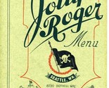 Jolly Roger Menu Seattle Washington 1940&#39;s Skull Bones Pirate Treasure - $97.02