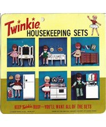 Rare Marx Twinkie Housekeeping Set Doll Packaging BACK ONLY 1966 - £7.91 GBP