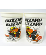 2 Vintage Cleveland Ohio WMMS 100.7FM Buzzard Blizzard Dairy Queen Plast... - $29.99