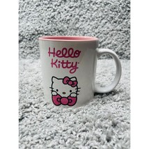 Hello Kitty White Mug Pink 20 Oz Ceramic Hot and Cold Cup Sanrio - $9.44