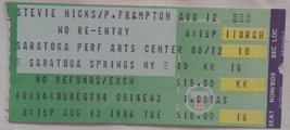Stevie Nicks / Peter Frampton - Vintage Aug 12, 1986 Concert Ticket Stub 6 - £7.88 GBP