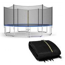Trampoline Replacement Protection Enclosure Net with Zipper-12 ft - Colo... - $106.03